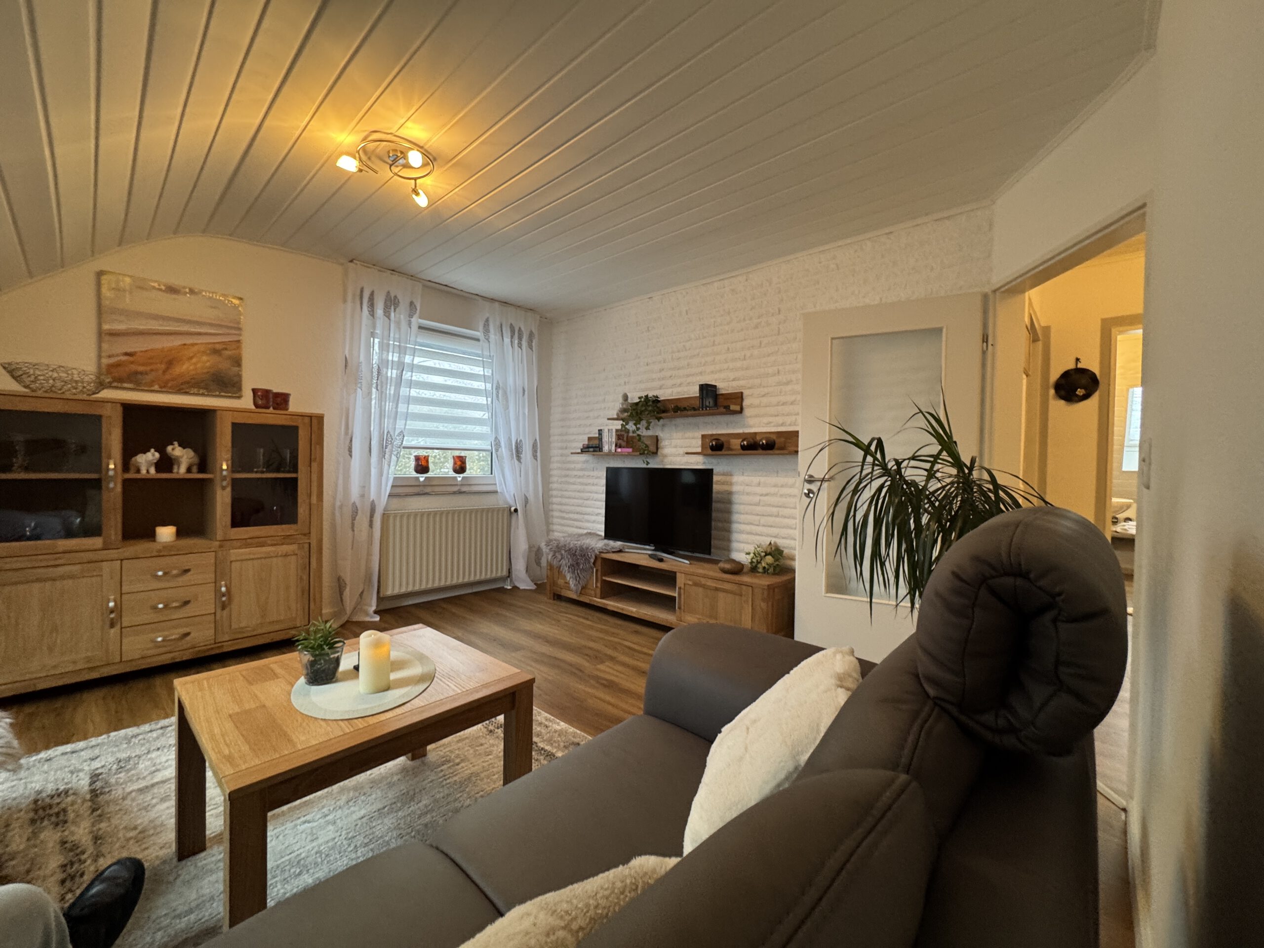 Woonkamer van vakantiewoning Am See 1 in Rhauderfehn